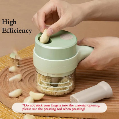 Vegetable Cutter Set Portable Wireless Chopper