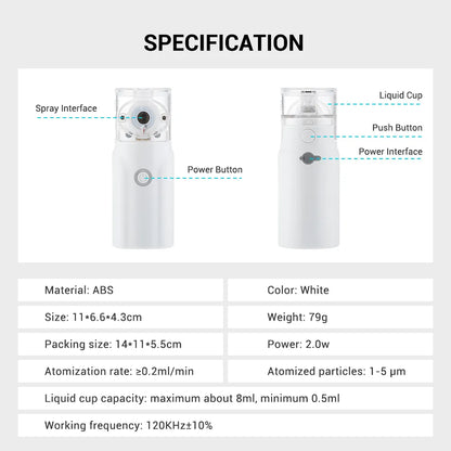 Portable Nebulizer For Asthma Inhaler Nebulizer Machine For Kids And Adults Medical asthma nebulizer