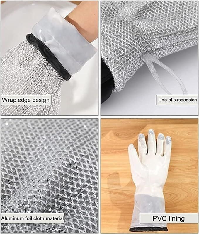 Water Proof Non-Scratch Dish Washing Wire Gloves