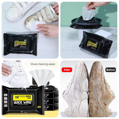 shoe cleaning pads wet wipes remove dirt